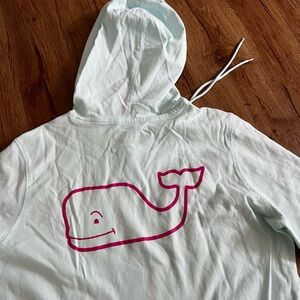 FINAL SALE Vineyard Vines Light Blue Long Hoodie Cover Up